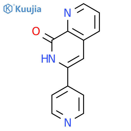 1,7-Naphthyridin-8(7H)-one, 6-(4-pyridinyl)- structure