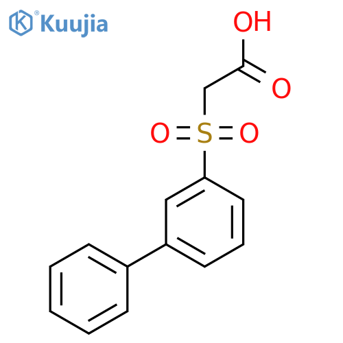 Acetic acid, ([1,1'-biphenyl]-3-ylsulfonyl)- structure