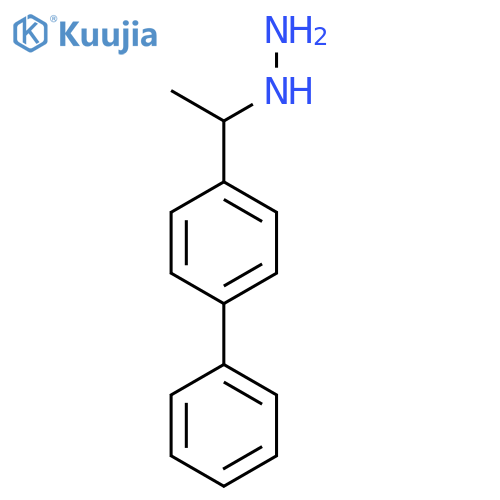 (1-([1,1'-Biphenyl]-4-yl)ethyl)hydrazine structure
