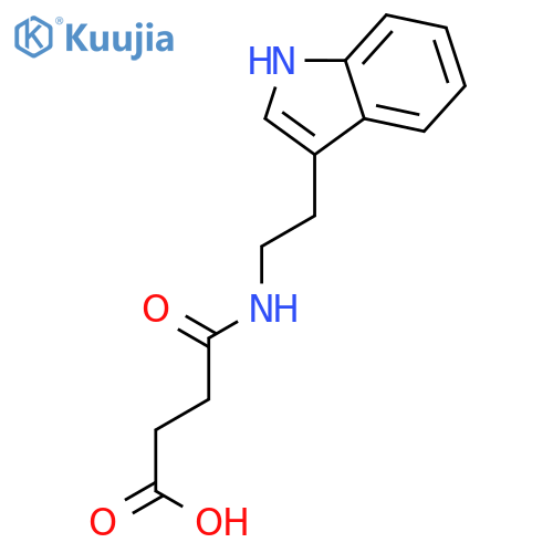 4-2-(1H-Indol-3-yl)ethylamino-4-oxobutanoic Acid structure