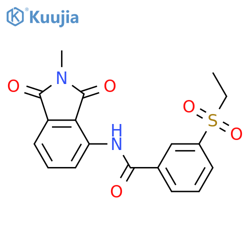 3-(ethanesulfonyl)-N-(2-methyl-1,3-dioxo-2,3-dihydro-1H-isoindol-4-yl)benzamide structure