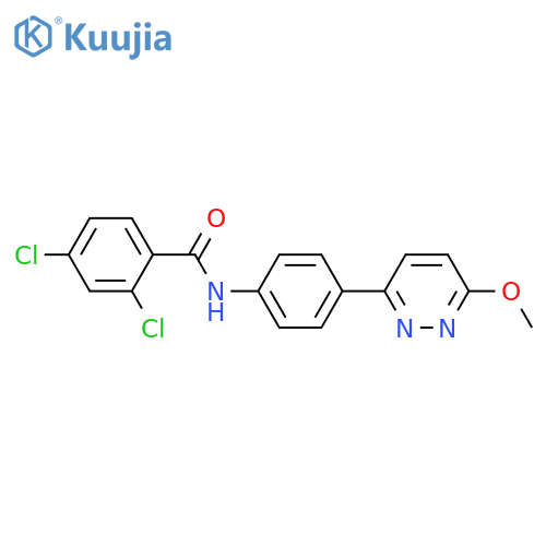 2,4-dichloro-N-4-(6-methoxypyridazin-3-yl)phenylbenzamide structure