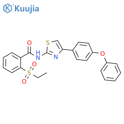 2-(ethanesulfonyl)-N-4-(4-phenoxyphenyl)-1,3-thiazol-2-ylbenzamide structure