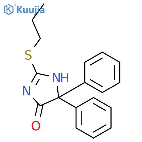 5,5-Diphenyl-2-(propylsulfanyl)-3,5-dihydro-4H-imidazol-4-one structure