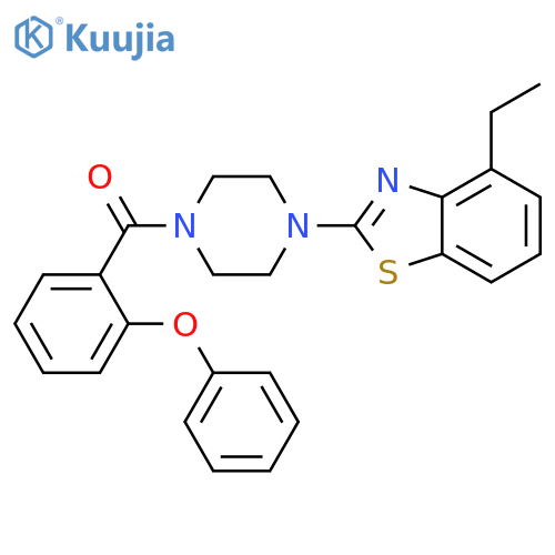 4-ethyl-2-4-(2-phenoxybenzoyl)piperazin-1-yl-1,3-benzothiazole structure