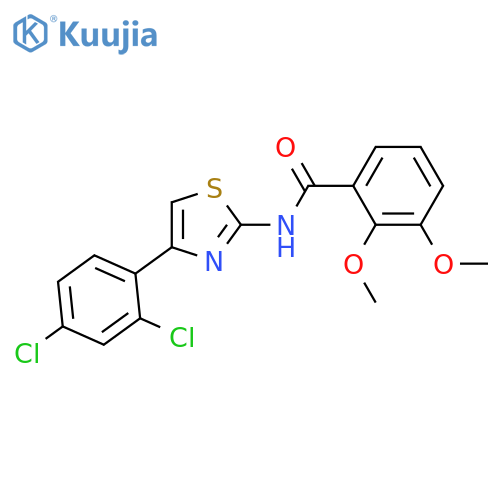N-4-(2,4-dichlorophenyl)-1,3-thiazol-2-yl-2,3-dimethoxybenzamide structure