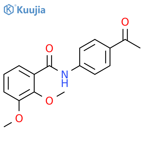 N-(4-acetylphenyl)-2,3-dimethoxybenzamide structure