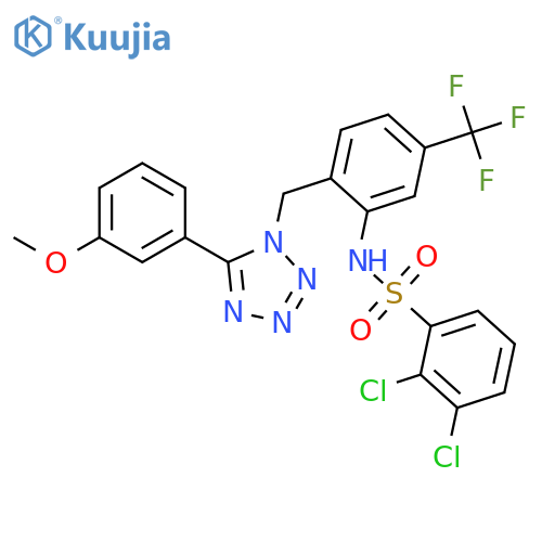 BENZENESULFONAMIDE, 2,3-DICHLORO-N-[2-[[5-(3-METHOXYPHENYL)-1H-TETRAZOL-1-YL]METHYL]-5-(TRIFLUOROMETHYL)PHENYL]- structure