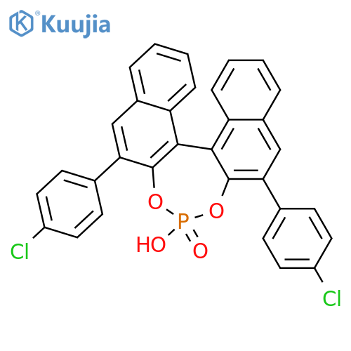 (11bR)-2,6-Bis(4-chlorophenyl)-4-hydroxydinaphtho[2,1-d:1',2'-f][1,3,2]dioxaphosphepine 4-oxide structure