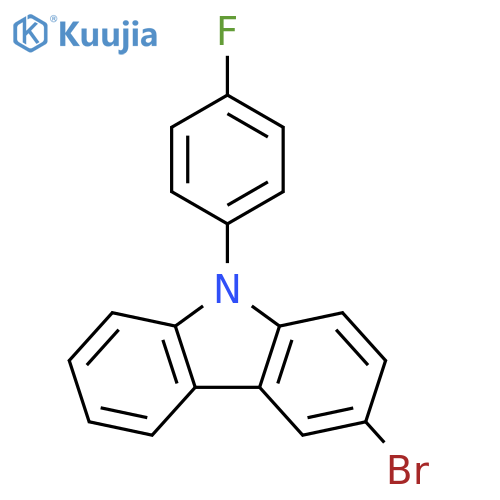 9H-Carbazole,3-bromo-9-(4-fluorophenyl)- structure