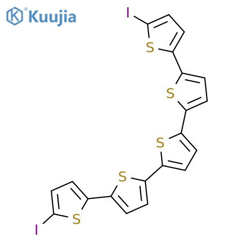 2,2':5',2'':5'',2''':5''',2''''-Quinquethiophene, 5,5''''-diiodo- structure
