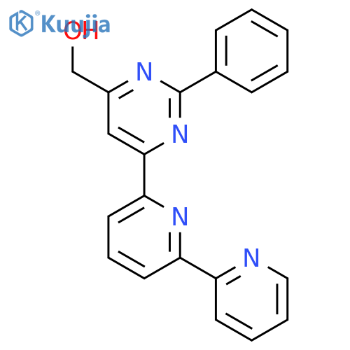 4-Pyrimidinemethanol, 6-[2,2'-bipyridin]-6-yl-2-phenyl- structure
