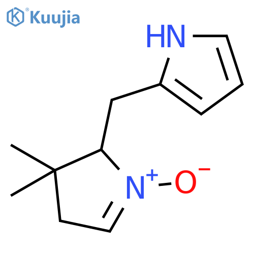 1H-Pyrrole, 2-[(3,4-dihydro-3,3-dimethyl-1-oxido-2H-pyrrol-2-yl)methyl]- structure
