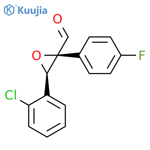 2-Oxiranecarboxaldehyde, 3-(2-chlorophenyl)-2-(4-fluorophenyl)-,(2S,3R)- structure