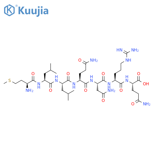 L-Glutamine,L-methionyl-L-leucyl-L-leucyl-L-glutaminyl-L-asparaginyl-L-arginyl- structure
