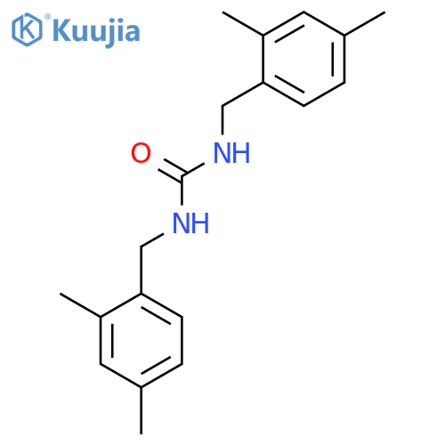 Urea, N,N'-bis[(2,4-dimethylphenyl)methyl]- structure