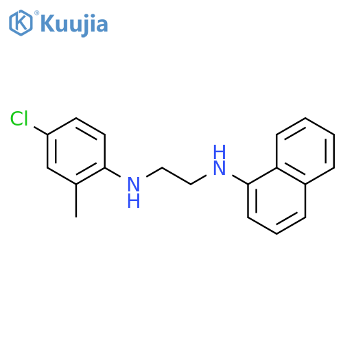 1,2-Ethanediamine, N-(4-chloro-2-methylphenyl)-N'-1-naphthalenyl- structure