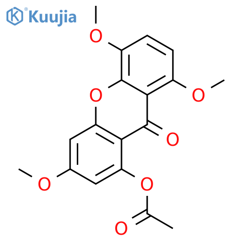 9H-Xanthen-9-one, 1-(acetyloxy)-3,5,8-trimethoxy- structure