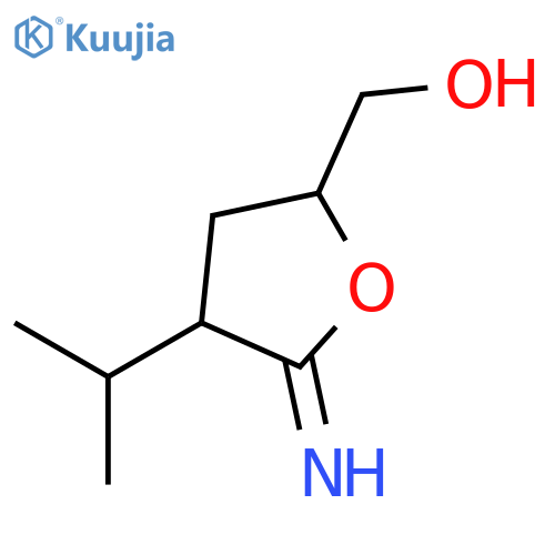 2-Furanmethanol, tetrahydro-5-imino-4-(1-methylethyl)- structure