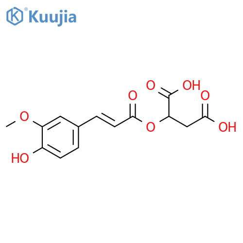Butanedioic acid, 2-[[(2E)-3-(4-hydroxy-3-methoxyphenyl)-1-oxo-2-propen-1-yl]oxy]- structure