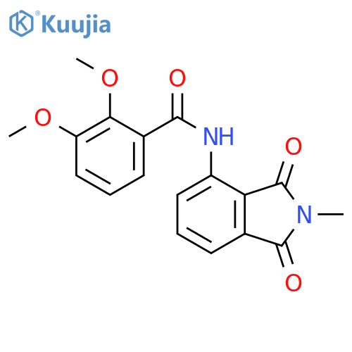 2,3-dimethoxy-N-(2-methyl-1,3-dioxo-2,3-dihydro-1H-isoindol-4-yl)benzamide structure