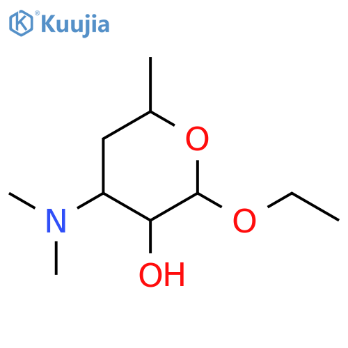 Pyran-3-ol,4-(dimethylamino)-2-ethoxytetrahydro-6-methyl- (7CI) structure