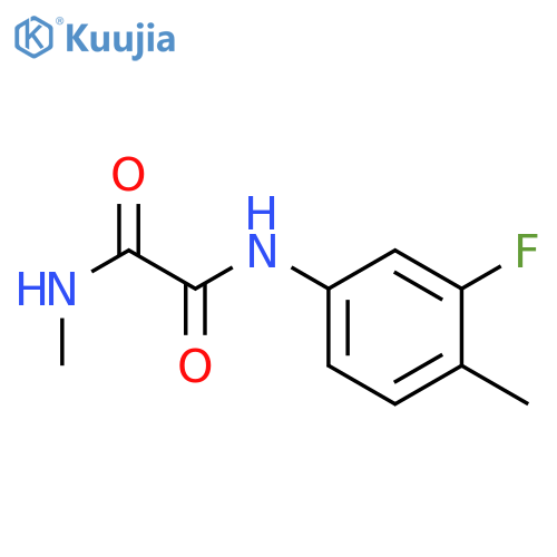 N'-(3-fluoro-4-methylphenyl)-N-methylethanediamide structure