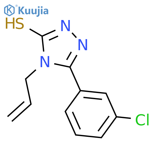 5-(3-Chlorophenyl)-4-(prop-2-en-1-yl)-4H-1,2,4-triazole-3-thiol structure