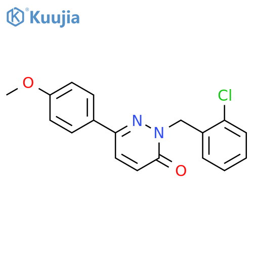 2-(2-chlorophenyl)methyl-6-(4-methoxyphenyl)-2,3-dihydropyridazin-3-one structure