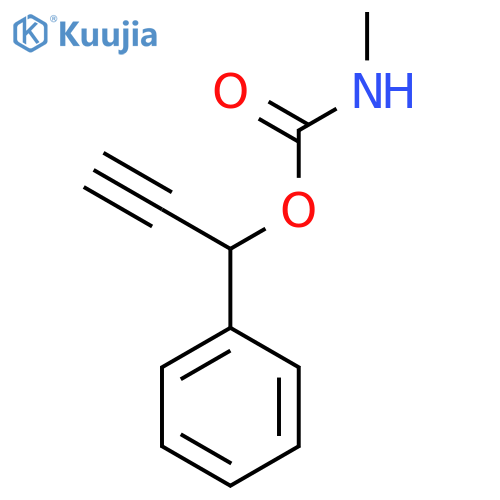 1-Phenylprop-2-yn-1-yl n-methylcarbamate structure
