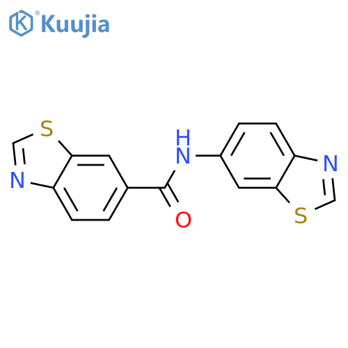 N-(1,3-benzothiazol-6-yl)-1,3-benzothiazole-6-carboxamide structure
