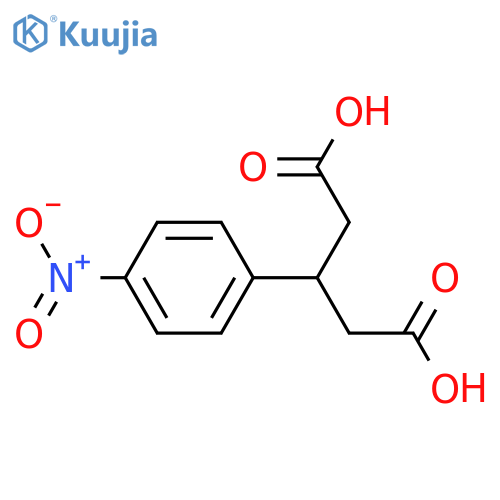 3-(4-Nitrophenyl)pentanedioic acid structure