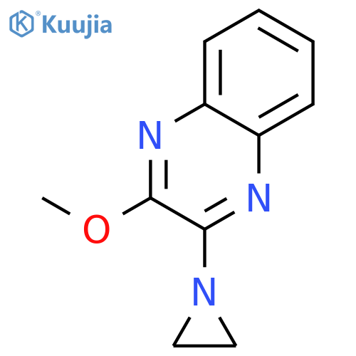2-(aziridin-1-yl)-3-methoxyquinoxaline structure