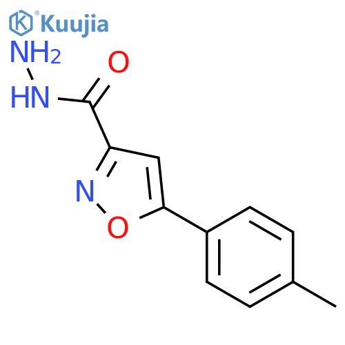 5-P-TOLYLISOXAZOLE-3-CARBOHYDRAZIDE structure