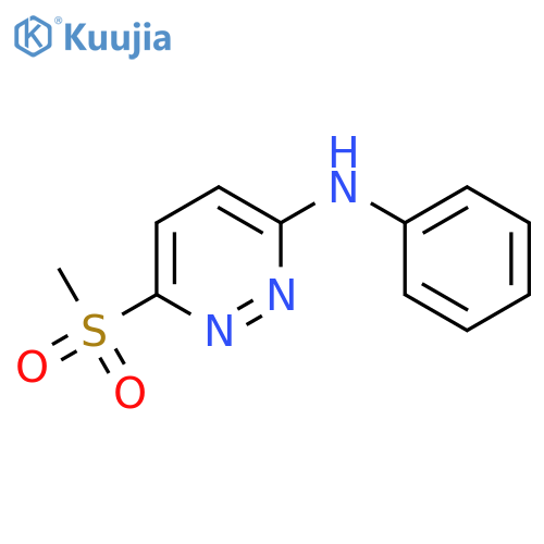 3-Pyridazinamine,6-(methylsulfonyl)-N-phenyl- structure