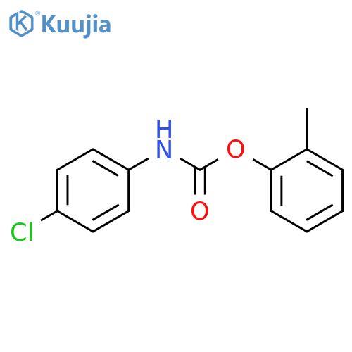 Carbamic acid,(4-chlorophenyl)-, 2-methylphenyl ester (9CI) structure