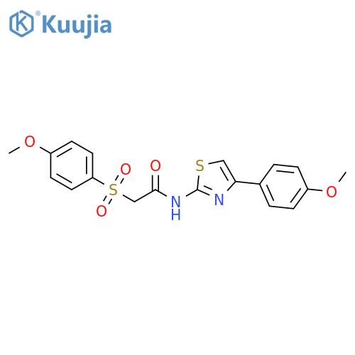 Acetamide, 2-[(4-methoxyphenyl)sulfonyl]-N-[4-(4-methoxyphenyl)-2-thiazolyl]- structure