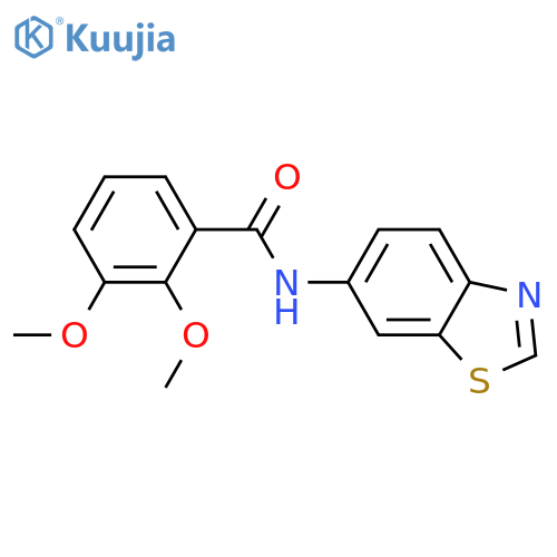 N-(1,3-benzothiazol-6-yl)-2,3-dimethoxybenzamide structure