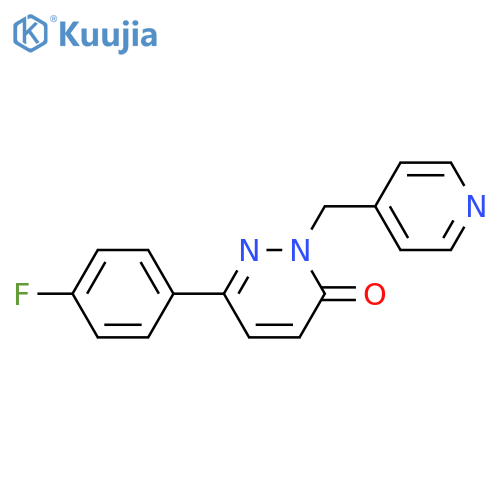 6-(4-fluorophenyl)-2-(pyridin-4-yl)methyl-2,3-dihydropyridazin-3-one structure