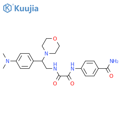 N-(4-carbamoylphenyl)-N'-{2-4-(dimethylamino)phenyl-2-(morpholin-4-yl)ethyl}ethanediamide structure