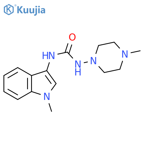 3-(1-methyl-1H-indol-3-yl)-1-(4-methylpiperazin-1-yl)urea structure