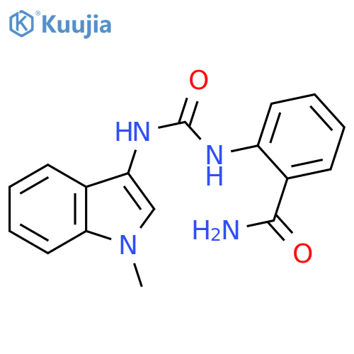 2-{(1-methyl-1H-indol-3-yl)carbamoylamino}benzamide structure
