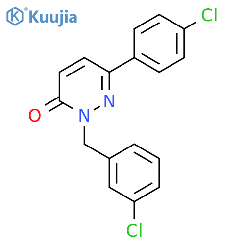 6-(4-chlorophenyl)-2-(3-chlorophenyl)methyl-2,3-dihydropyridazin-3-one structure