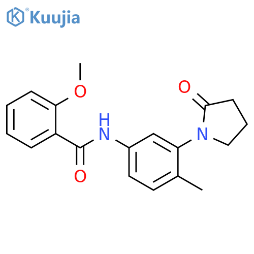2-methoxy-N-4-methyl-3-(2-oxopyrrolidin-1-yl)phenylbenzamide structure