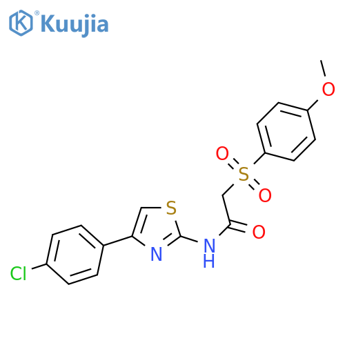 N-4-(4-chlorophenyl)-1,3-thiazol-2-yl-2-(4-methoxybenzenesulfonyl)acetamide structure