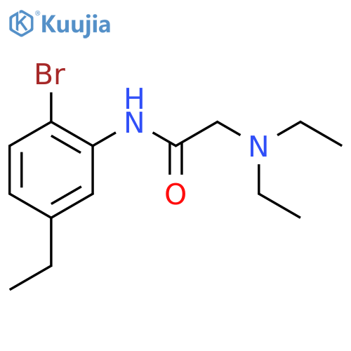 N-(2-bromo-5-ethylphenyl)-N~2~,N~2~-diethylglycinamide structure