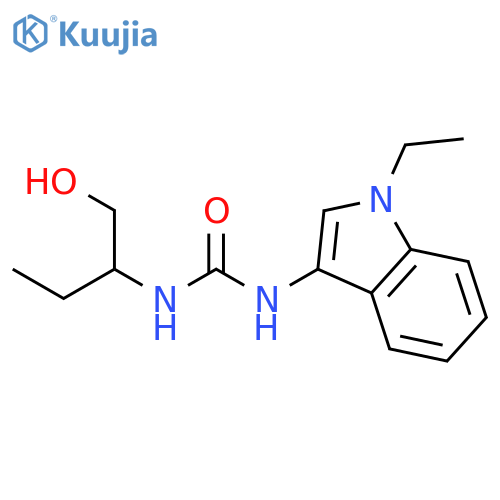 1-(1-ethyl-1H-indol-3-yl)-3-(1-hydroxybutan-2-yl)urea structure