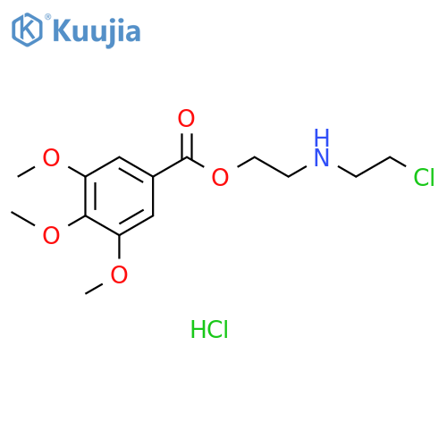 2-(2-chloroethylamino)ethyl 3,4,5-trimethoxybenzoate;hydrochloride structure