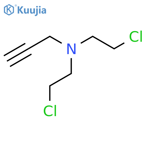 N,N-bis(2-chloroethyl)prop-2-yn-1-amine structure