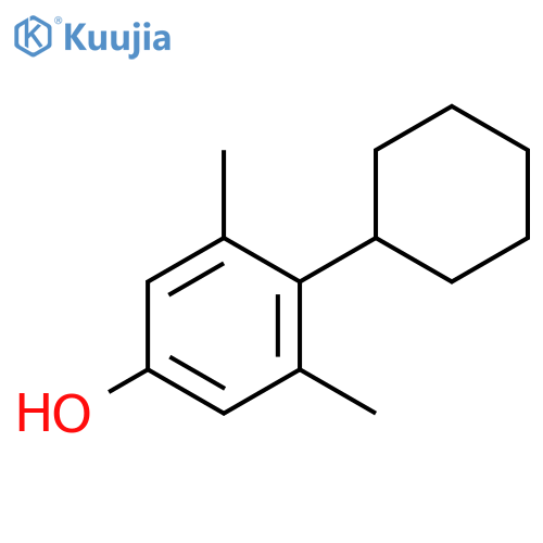 Phenol, 4-cyclohexyl-3,5-dimethyl- structure